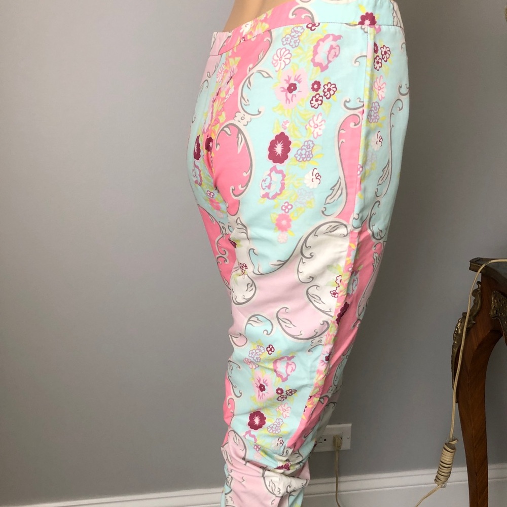 Blumarine cotton pastel cropped pants,sz.40(6)mint - Picture 2 of 8
